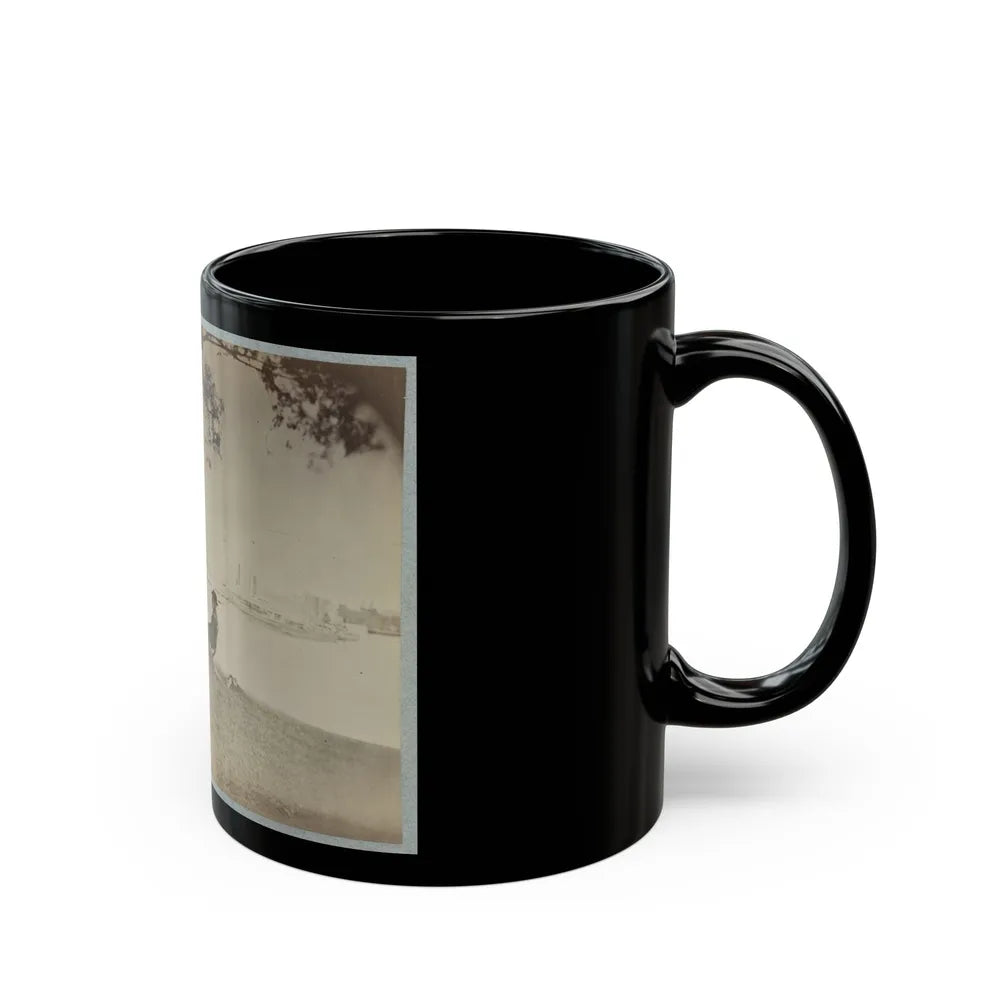 Brig. Gen. J. J. Abercrombie And Staff (U.S. Civil War) Black Coffee Mug-Go Mug Yourself