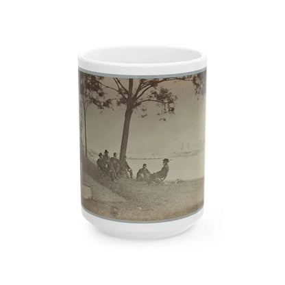 Brig. Gen. J. J. Abercrombie And Staff (U.S. Civil War) White Coffee Mug-15oz-Go Mug Yourself