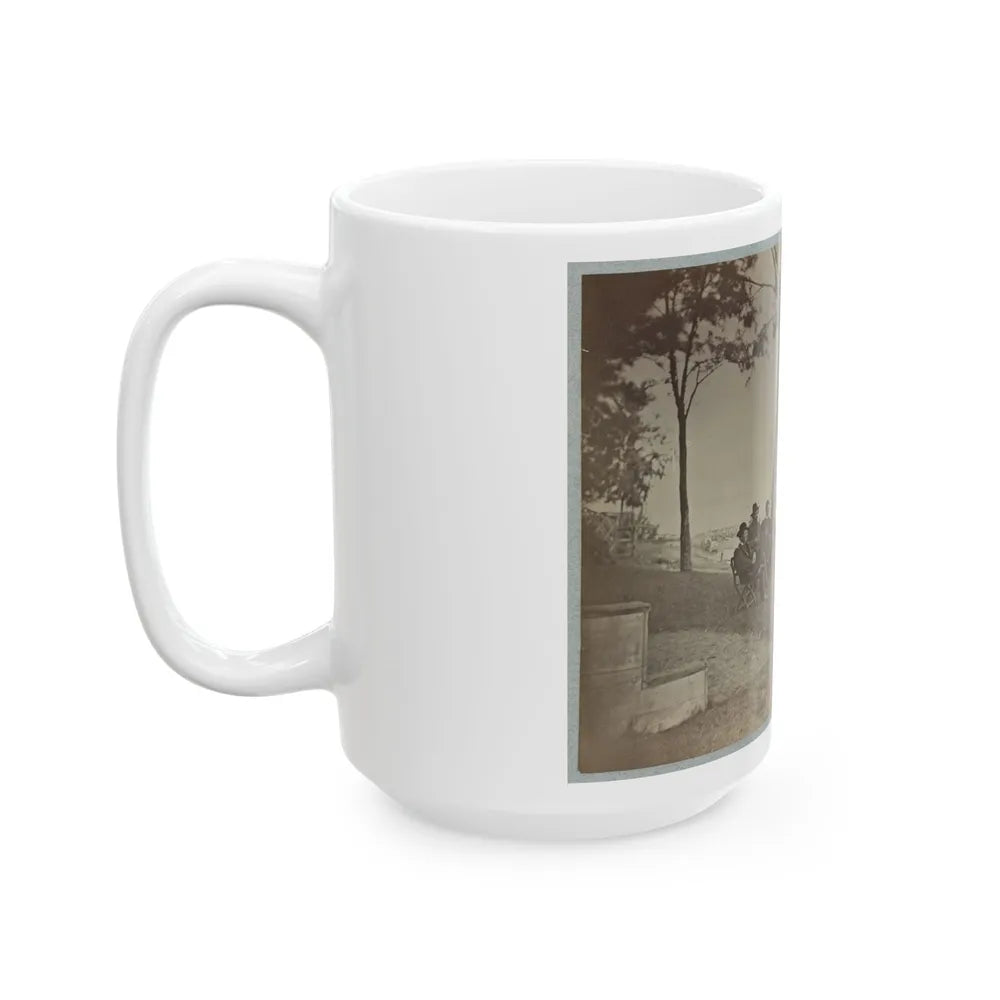 Brig. Gen. J. J. Abercrombie And Staff (U.S. Civil War) White Coffee Mug-Go Mug Yourself