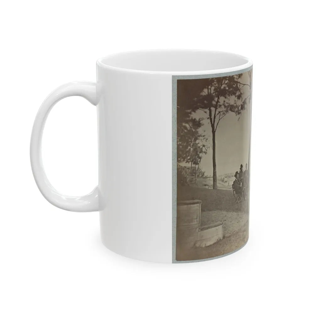 Brig. Gen. J. J. Abercrombie And Staff (U.S. Civil War) White Coffee Mug-Go Mug Yourself