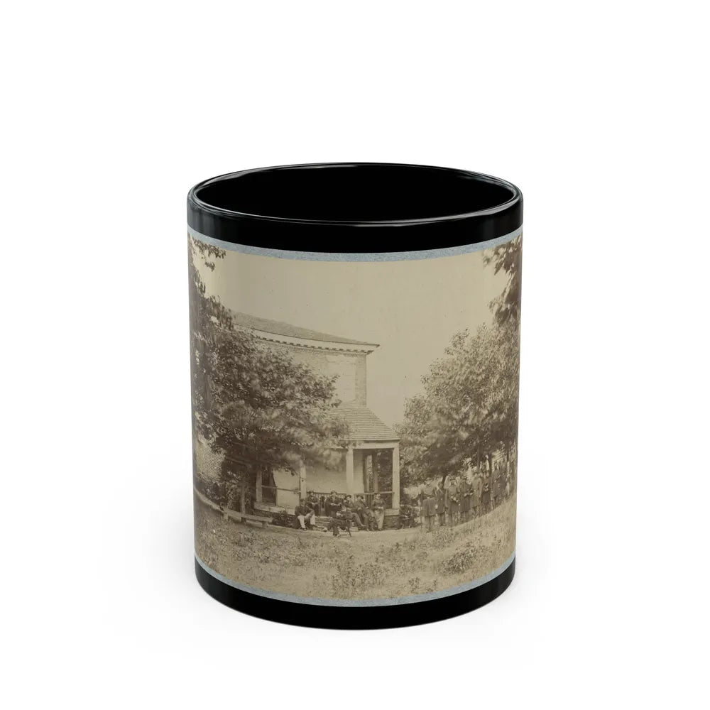 Brig. Gen. J. J. Abercrombie And Staff(2) (U.S. Civil War) Black Coffee Mug-11oz-Go Mug Yourself