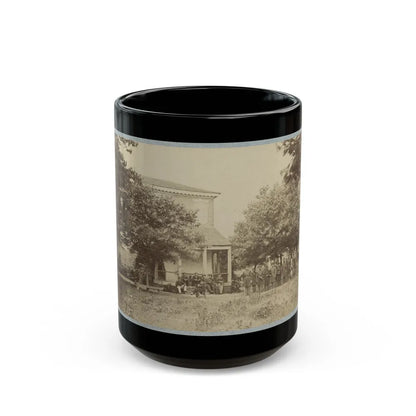 Brig. Gen. J. J. Abercrombie And Staff(2) (U.S. Civil War) Black Coffee Mug-15oz-Go Mug Yourself