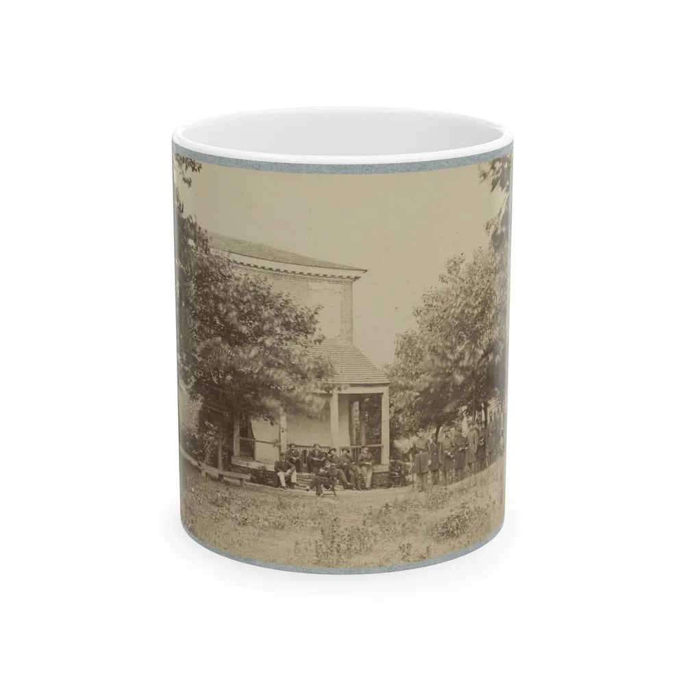 Brig. Gen. J. J. Abercrombie And Staff(2) (U.S. Civil War) White Coffee Mug-11oz-Go Mug Yourself