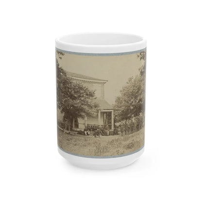 Brig. Gen. J. J. Abercrombie And Staff(2) (U.S. Civil War) White Coffee Mug-15oz-Go Mug Yourself