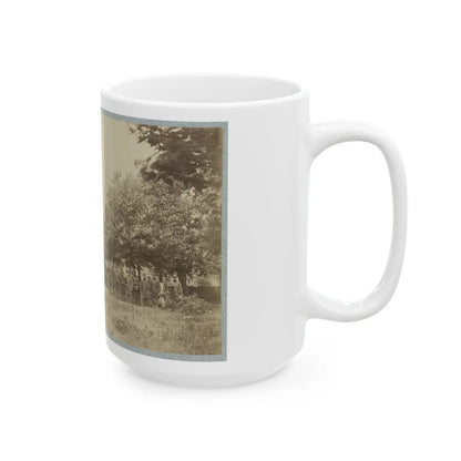 Brig. Gen. J. J. Abercrombie And Staff(2) (U.S. Civil War) White Coffee Mug-Go Mug Yourself