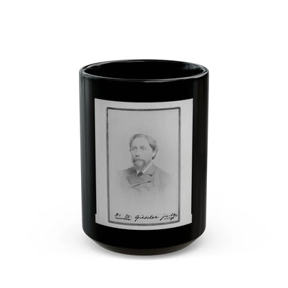 Brig. Gen. John Bratton, C.S.A., Head-And-Shoulders Portrait, Facing Right (U.S. Civil War) Black Coffee Mug-15oz-Go Mug Yourself