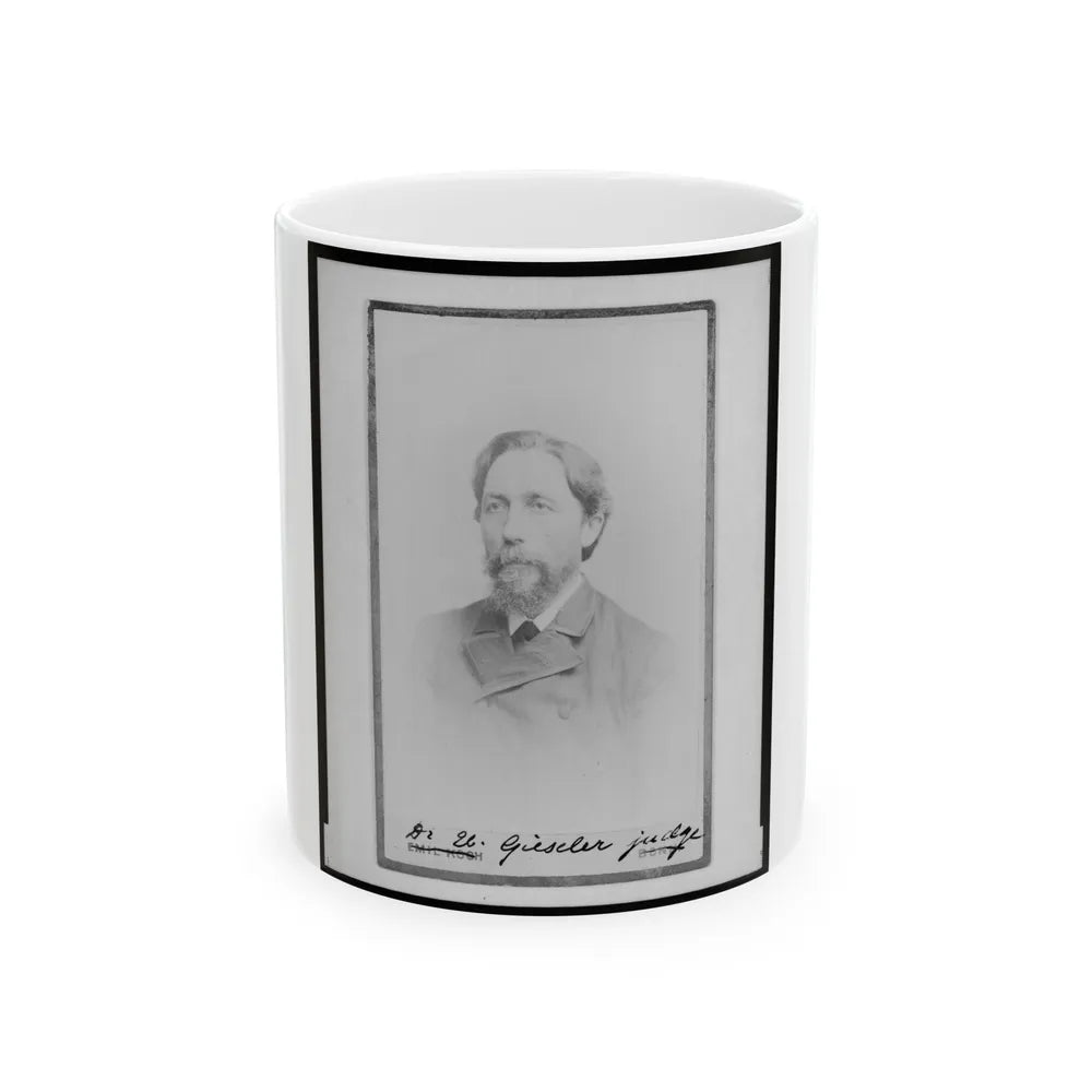 Brig. Gen. John Bratton, C.S.A., Head-And-Shoulders Portrait, Facing Right (U.S. Civil War) White Coffee Mug-11oz-Go Mug Yourself