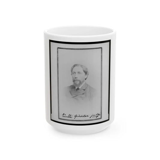 Brig. Gen. John Bratton, C.S.A., Head-And-Shoulders Portrait, Facing Right (U.S. Civil War) White Coffee Mug-15oz-Go Mug Yourself