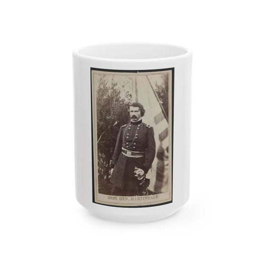 Brig. Gen. Martindale (U.S. Civil War) White Coffee Mug-15oz-Go Mug Yourself