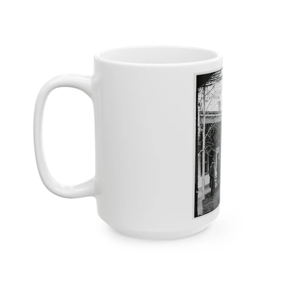 Brig. Gen. Mathew Martin Burke & Staff. (U.S. Civil War) White Coffee Mug-Go Mug Yourself