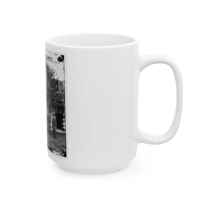 Brig. Gen. Mathew Martin Burke & Staff. (U.S. Civil War) White Coffee Mug-Go Mug Yourself