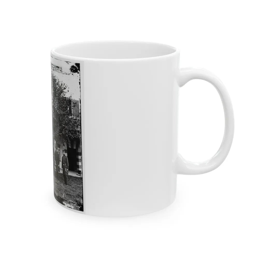 Brig. Gen. Mathew Martin Burke & Staff. (U.S. Civil War) White Coffee Mug-Go Mug Yourself