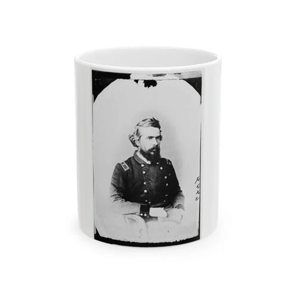 Brig. Gen. Truman Seymour, Capt. At Fort Sumter, 1861 002 (U.S. Civil War) White Coffee Mug-11oz-Go Mug Yourself