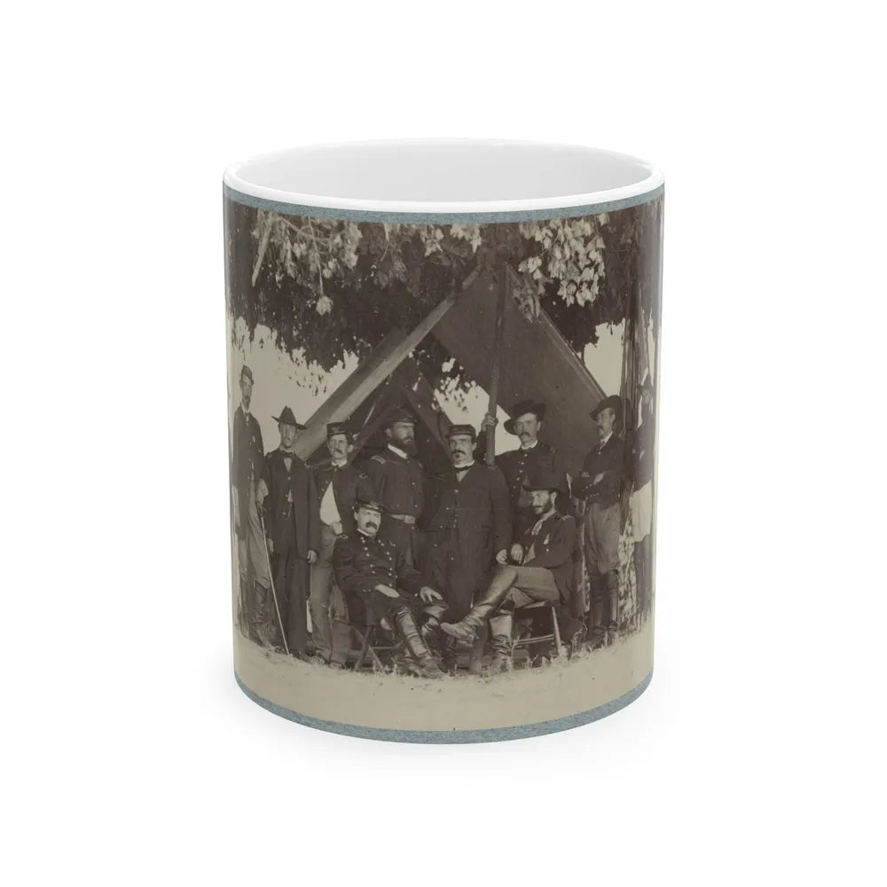 Brig. General J. H. Ledlie And Staff (U.S. Civil War) White Coffee Mug-11oz-Go Mug Yourself