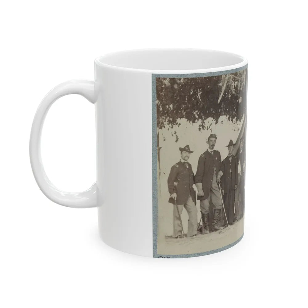 Brig. General J. H. Ledlie And Staff (U.S. Civil War) White Coffee Mug-Go Mug Yourself