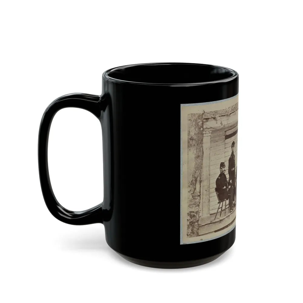 Brig. General J. S. Wadsworth And Staff (U.S. Civil War) Black Coffee Mug-Go Mug Yourself