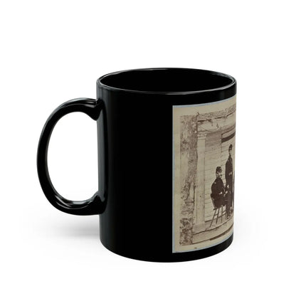 Brig. General J. S. Wadsworth And Staff (U.S. Civil War) Black Coffee Mug-Go Mug Yourself