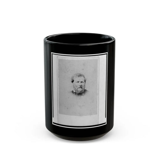 Brig. General John Mcauley Palmer, Union Officer, Bust Portrait, Facing Front (U.S. Civil War) Black Coffee Mug-15oz-Go Mug Yourself