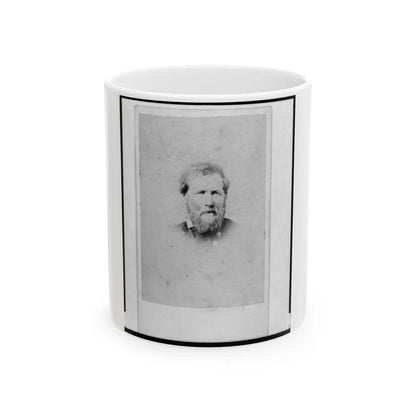 Brig. General John Mcauley Palmer, Union Officer, Bust Portrait, Facing Front (U.S. Civil War) White Coffee Mug-11oz-Go Mug Yourself