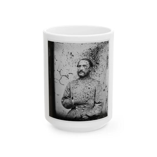 Brig. General Thomas L. Clingman, Half-Length Portrait, Seated, Facing Left (U.S. Civil War) White Coffee Mug-15oz-Go Mug Yourself