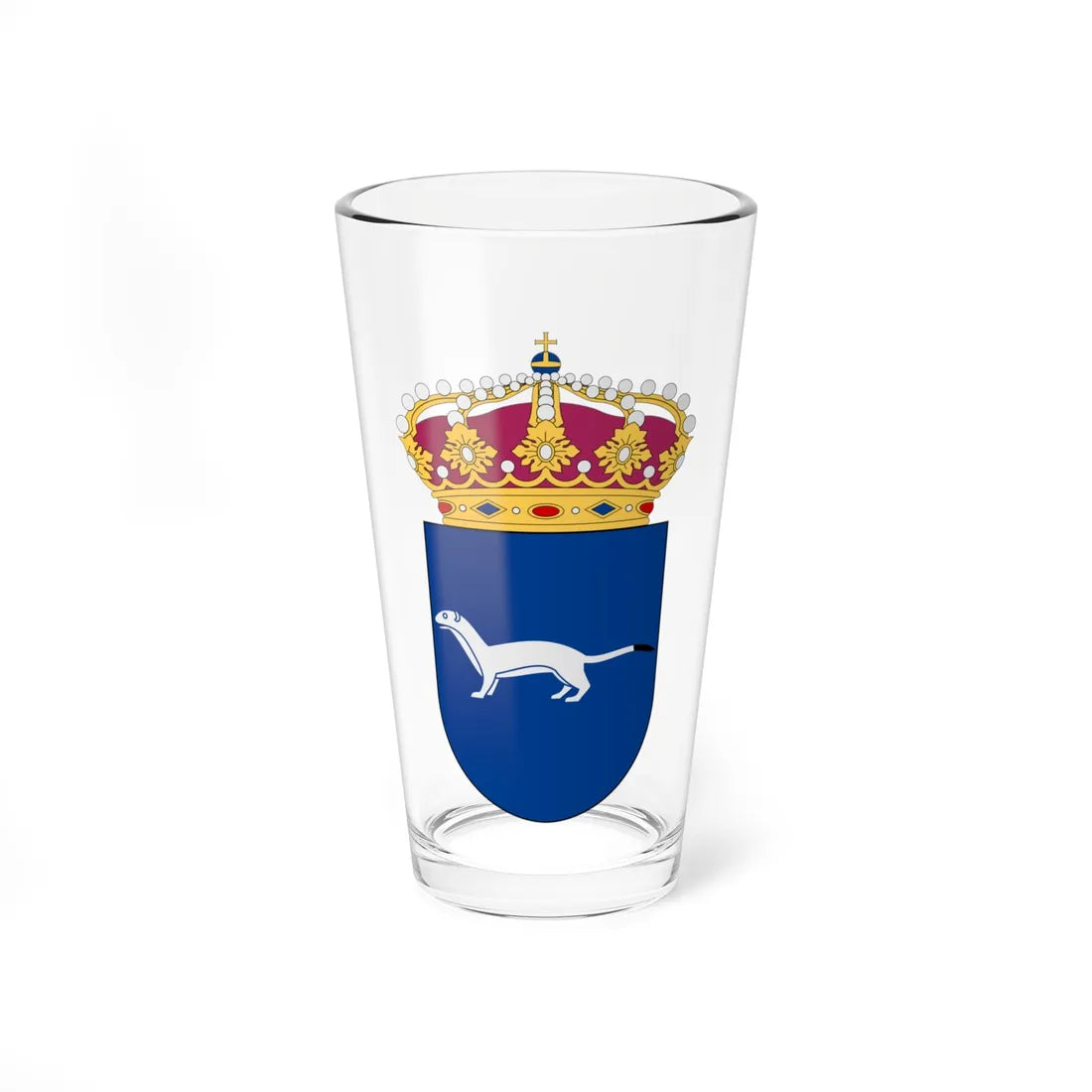 Brigadcentrum vapen (Sweden) (Coat of Arms) Pint Glass 16oz 16oz - Go Mug Yourself