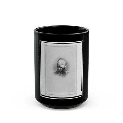 Brigade Commisariat Captain Edward Mueller, Union Officer In The 32nd Indiana Regiment, Bust Portrait, Facing Front (U.S. Civil War) Black Coffee Mug-15oz-Go Mug Yourself