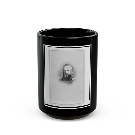 Brigade Commisariat Captain Edward Mueller, Union Officer In The 32nd Indiana Regiment, Bust Portrait, Facing Front (U.S. Civil War) Black Coffee Mug-15oz-Go Mug Yourself