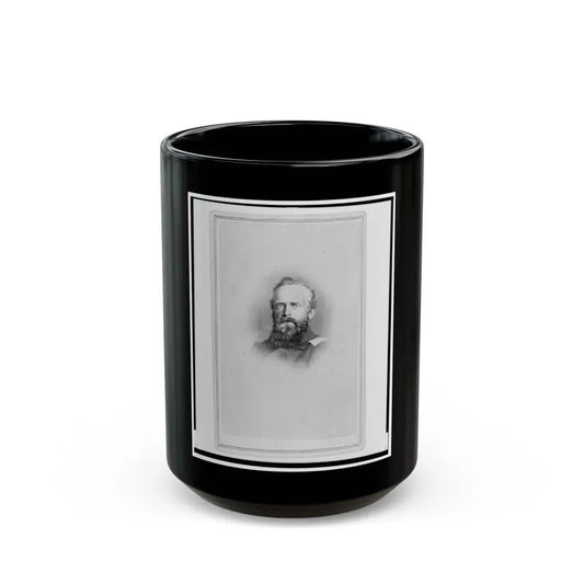Brigade Commisariat Captain Edward Mueller, Union Officer In The 32nd Indiana Regiment, Bust Portrait, Facing Front (U.S. Civil War) Black Coffee Mug 15oz - Go Mug Yourself