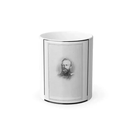 Brigade Commisariat Captain Edward Mueller, Union Officer in the 32Nd Indiana Regiment, Bust Portrait, Facing Front (U.S. Civil War) Color Changing Coffee Mug 11oz Default Title 11oz - Go Mug Yourself