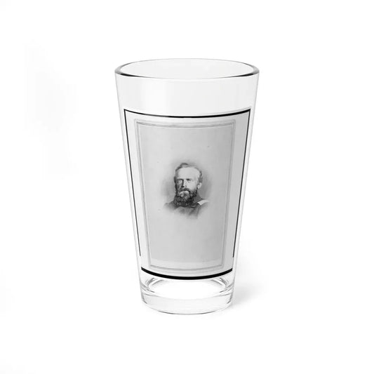 Brigade Commisariat Captain Edward Mueller, Union Officer In The 32nd Indiana Regiment, Bust Portrait, Facing Front (U.S. Civil War) Pint Glass 16oz 16oz - Go Mug Yourself