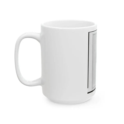 Brigade Commisariat Captain Edward Mueller, Union Officer In The 32nd Indiana Regiment, Bust Portrait, Facing Front (U.S. Civil War) White Coffee Mug - Go Mug Yourself