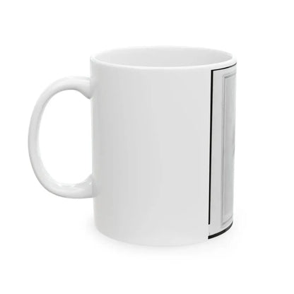 Brigade Commisariat Captain Edward Mueller, Union Officer In The 32nd Indiana Regiment, Bust Portrait, Facing Front (U.S. Civil War) White Coffee Mug - Go Mug Yourself