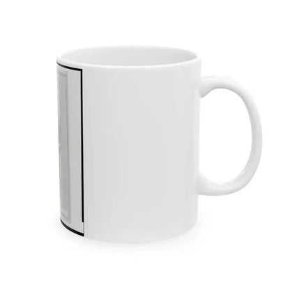 Brigade Commisariat Captain Edward Mueller, Union Officer In The 32nd Indiana Regiment, Bust Portrait, Facing Front (U.S. Civil War) White Coffee Mug - Go Mug Yourself