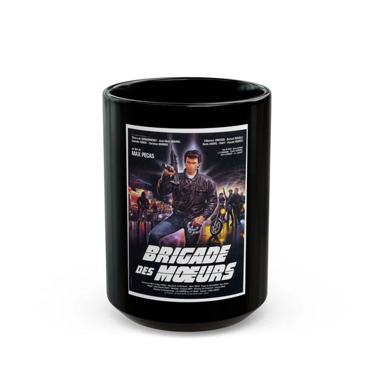 BRIGADE OF DEATH 1985 Movie Poster - Black Coffee Mug-15oz-Go Mug Yourself