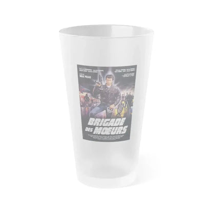 BRIGADE OF DEATH 1985 Movie Poster - Frosted Pint Glass 16oz 16oz Frosted - Go Mug Yourself