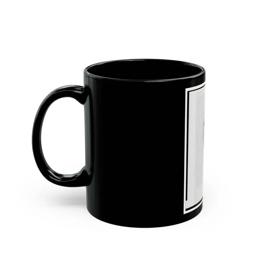 Brigadier General Jefferson Columbus Davis, Union Officer, Bust Portrait, Facing Front (U.S. Civil War) Black Coffee Mug - Go Mug Yourself