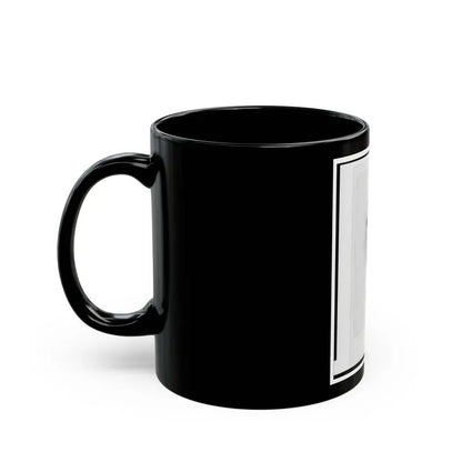 Brigadier General Jefferson Columbus Davis, Union Officer, Bust Portrait, Facing Front (U.S. Civil War) Black Coffee Mug - Go Mug Yourself
