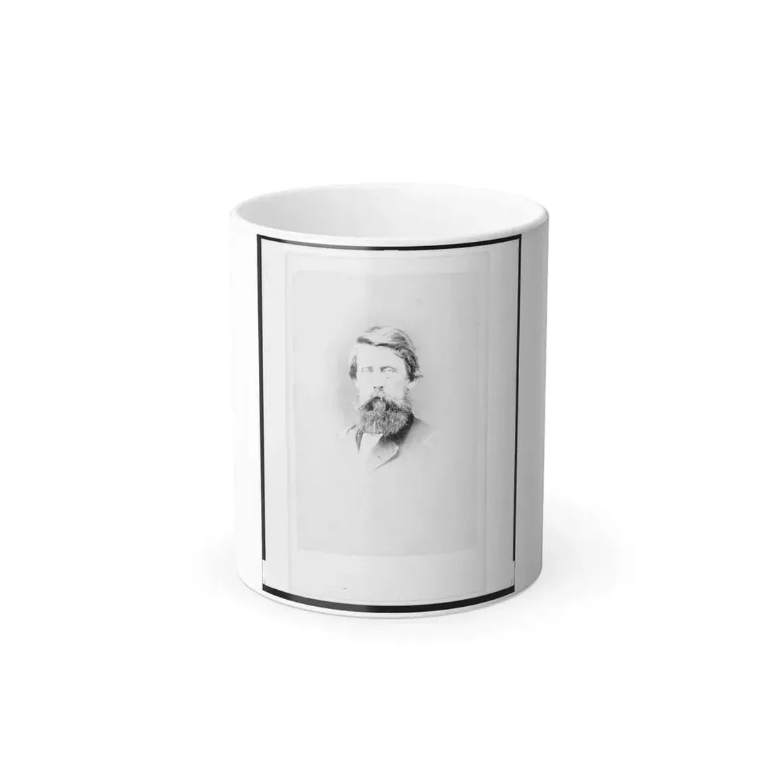 Brigadier General Jefferson Columbus Davis, Union Officer, Bust Portrait, Facing Front (U.S. Civil War) Color Changing Coffee Mug 11oz Default Title 11oz - Go Mug Yourself