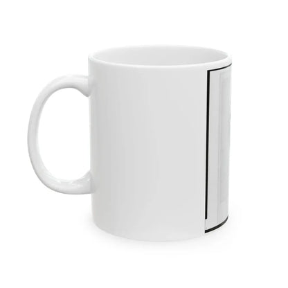 Brigadier General Jefferson Columbus Davis, Union Officer, Bust Portrait, Facing Front (U.S. Civil War) White Coffee Mug - Go Mug Yourself