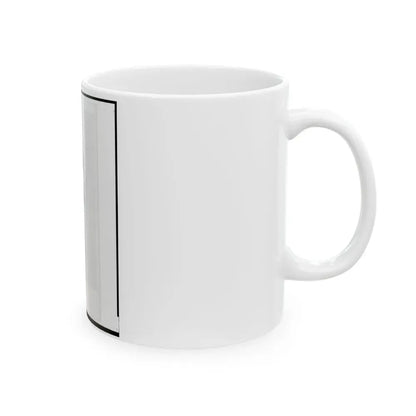 Brigadier General Jefferson Columbus Davis, Union Officer, Bust Portrait, Facing Front (U.S. Civil War) White Coffee Mug - Go Mug Yourself