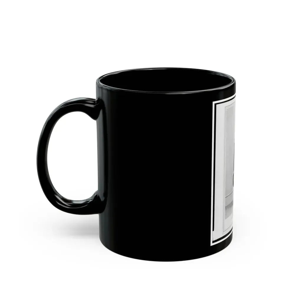 Brigadier General William G. Mank, Union Officer In The 32nd Indiana Regiment, Full-Length Portrait, Standing, Facing Front (U.S. Civil War) Black Coffee Mug - Go Mug Yourself
