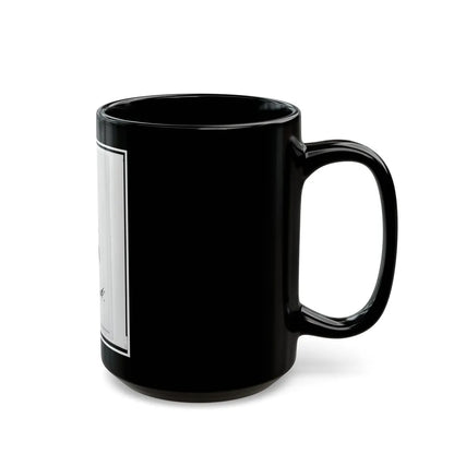 Brigadier General William G. Mank, Union Officer In The 32nd Indiana Regiment, Head-And-Shoulders Portrait, Turned Right (U.S. Civil War) Black Coffee Mug-Go Mug Yourself