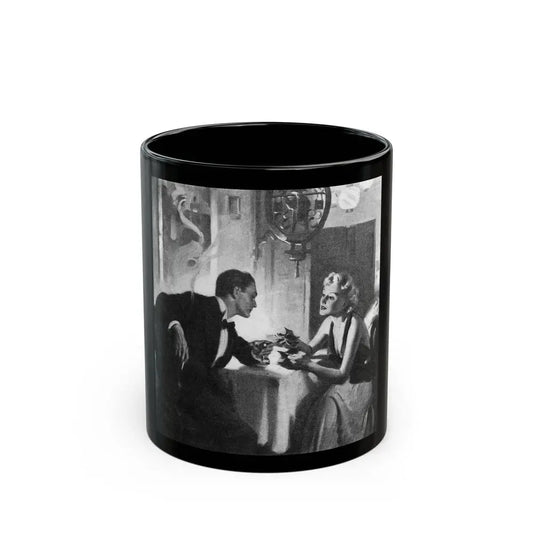 Bright Danger (2), Liberty magazine, September 25, 1937 - Black Coffee Mug 11oz - Go Mug Yourself