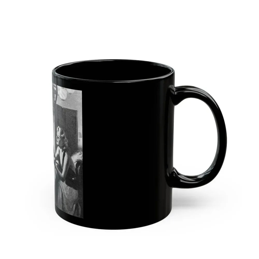 Bright Danger (2), Liberty magazine, September 25, 1937 - Black Coffee Mug - Go Mug Yourself