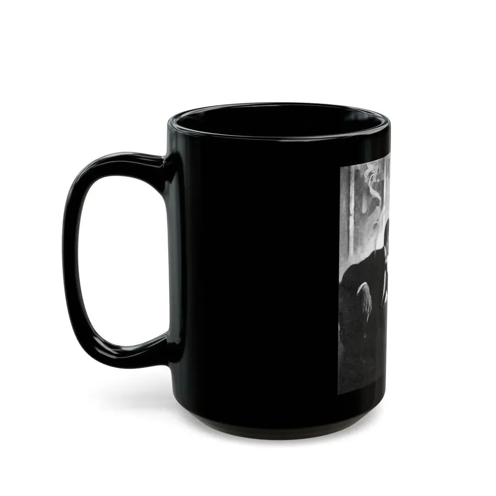 Bright Danger (2), Liberty magazine, September 25, 1937 - Black Coffee Mug - Go Mug Yourself