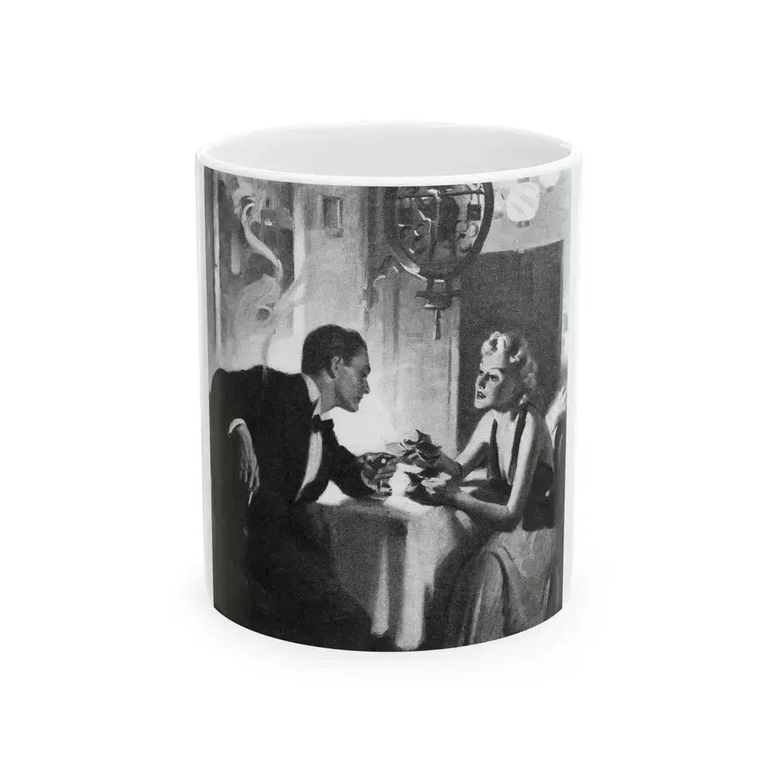 Bright Danger (2), Liberty magazine, September 25, 1937 - White Coffee Mug 11oz - Go Mug Yourself