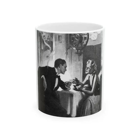 Bright Danger (2), Liberty magazine, September 25, 1937 - White Coffee Mug 11oz - Go Mug Yourself
