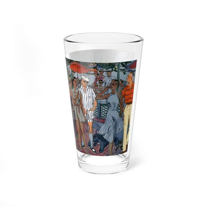 Bright Lights in Sportswear, Esquire, June 1955 (Magazine Illustration) Pint Glass 16oz-Go Mug Yourself