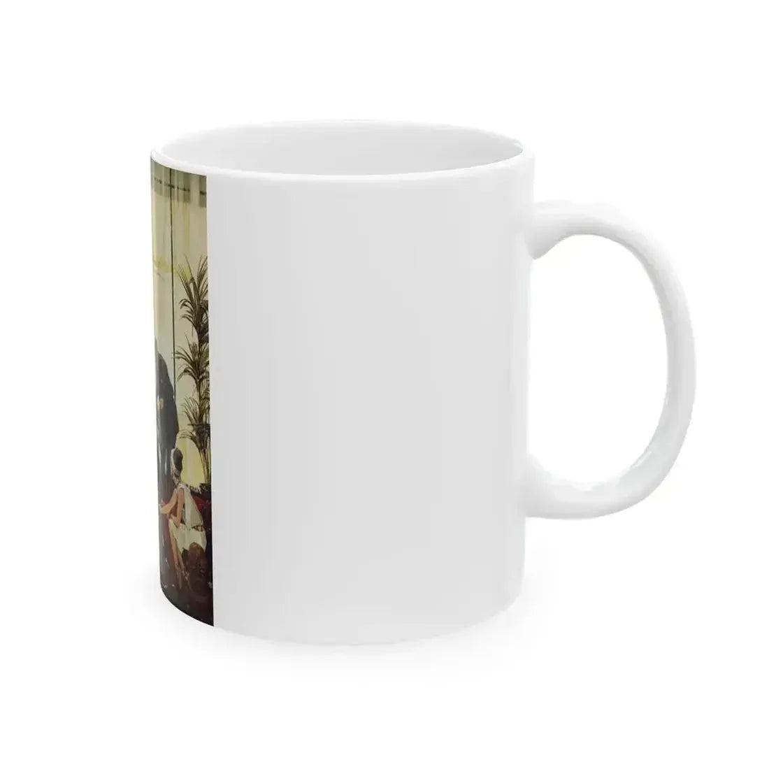 Bright Orange Shroud, Cosmopolitan Illustration, April 1965 - White Coffee Mug - Go Mug Yourself