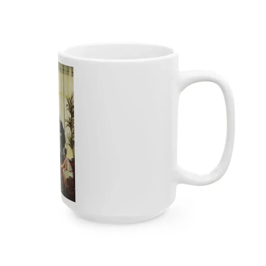 Bright Orange Shroud, Cosmopolitan Illustration, April 1965 - White Coffee Mug - Go Mug Yourself